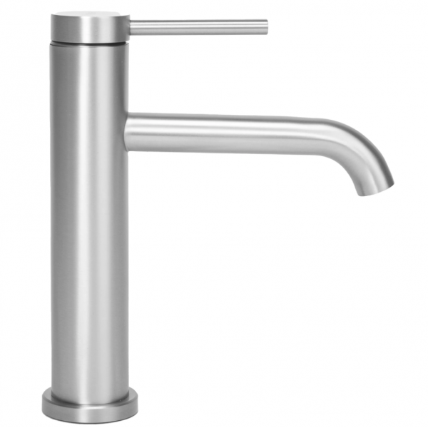 Смеситель для раковины (умывальника) REA CLIF NICKEL BRUSHED никель низкий