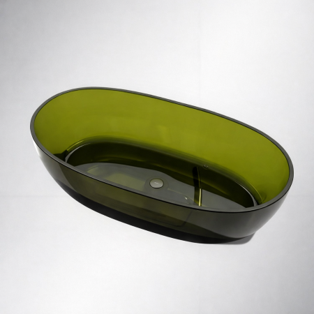 Ванна VBI VESUVIO GREEN 170 x 78 отдельностоящая стеклянная