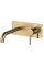 Смеситель для раковины VBI MILANO LONG 2 BRUSHED GOLD скрытого монтажа