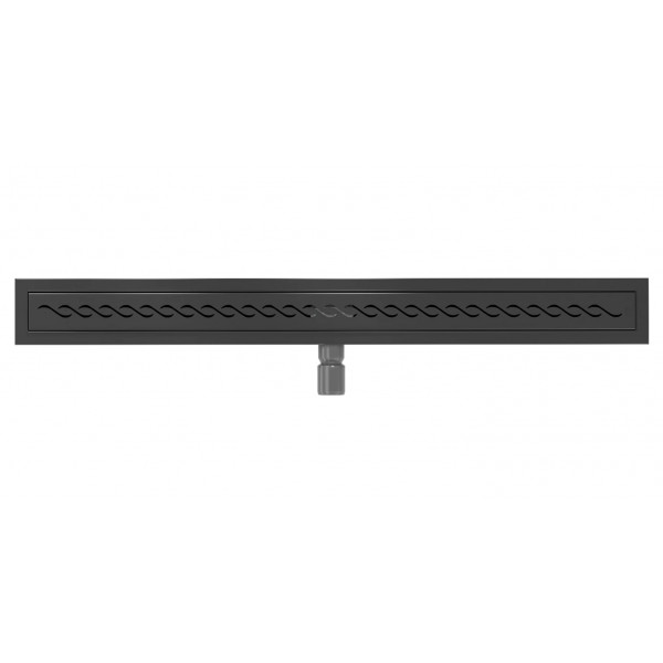 Трап для душу MEXEN FLAT 80 M18 BLACK 360° чорний