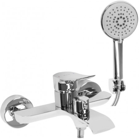 Смеситель для ванны и душа REA DART CHROME хром настенный с изливом