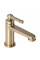 Смеситель для раковины (умывальника) REA MONACO BRUSHED GOLD низкий