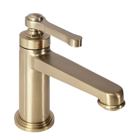 Смеситель для раковины (умывальника) REA MONACO BRUSHED GOLD низкий