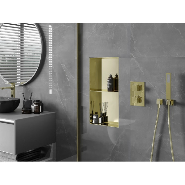 Вбудована полиця MEXEN X-Wall-NR 60x30 GOLD без обідка