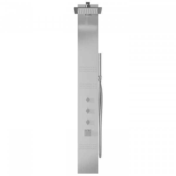 Душова панель CORSAN NEO INOX LED з термостатом