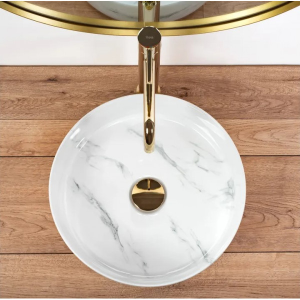 Умывальник (раковина) REA SAMI NATURE MARBLE накладной мрамор