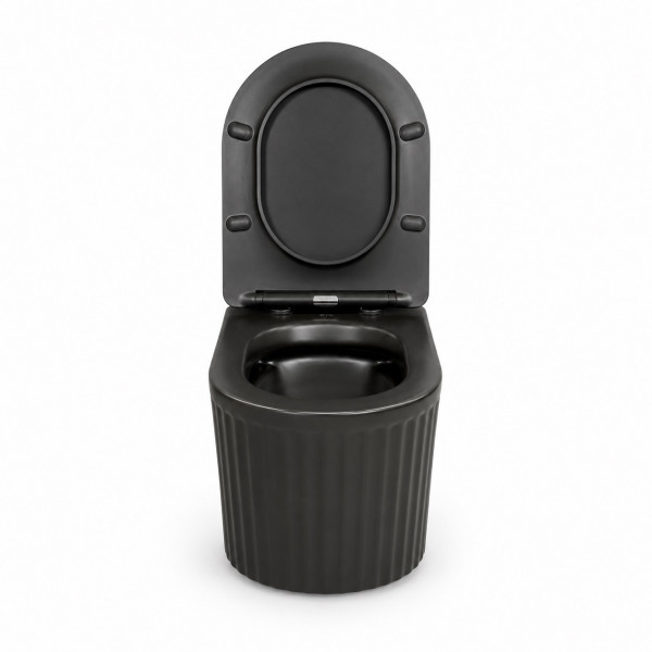 Подвесной унитаз VBI TORCELLO BLACK MATT TORNADO
