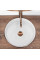 Умывальник (раковина) REA SAMI ROSE BRUSHED GOLD WHITE накладной