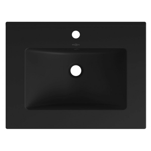 Умивальник (раковина) MEXEN ATENA 61 BLACK MATT врізний чорний