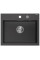 Гранітна кухонна мийка MEXEN OSCAR BLACK GRANITE + сифон CHROME