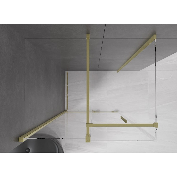 Душова кабіна MEXEN VELAR 110х90 BRUSHED GOLD