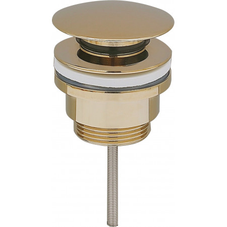 Донный клапан для раковины VBI BRUSHED GOLD click-clack универсальный