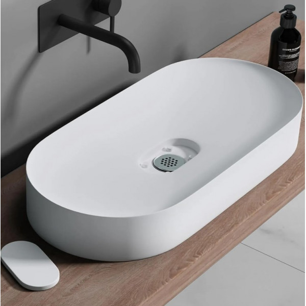 Умывальник (раковина) REA IRIS 71 WHITE MATT накладной