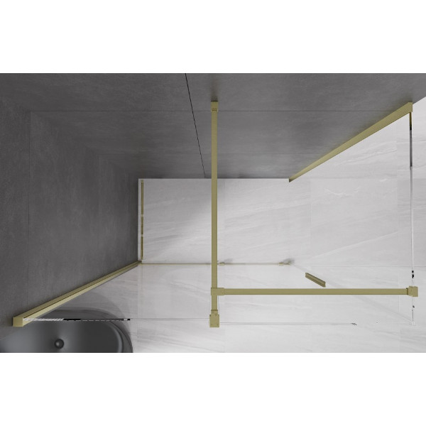 Душова кабіна MEXEN VELAR 140х85 BRUSHED GOLD
