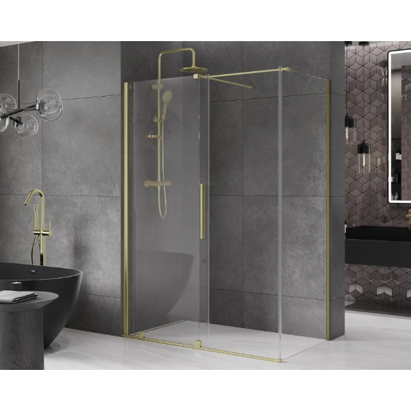 Душова кабіна MEXEN VELAR 160х85 BRUSHED GOLD