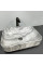 Умывальник (раковина) VBI PALERMO GREY ONYX GLOSSY накладной