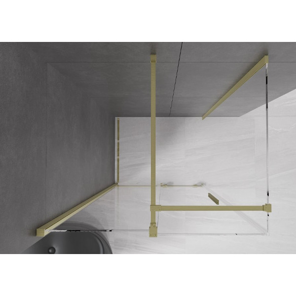 Душова кабіна MEXEN VELAR 100х75 BRUSHED GOLD