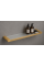 Полка стеклянная VBI TERRA BRUSHED GOLD