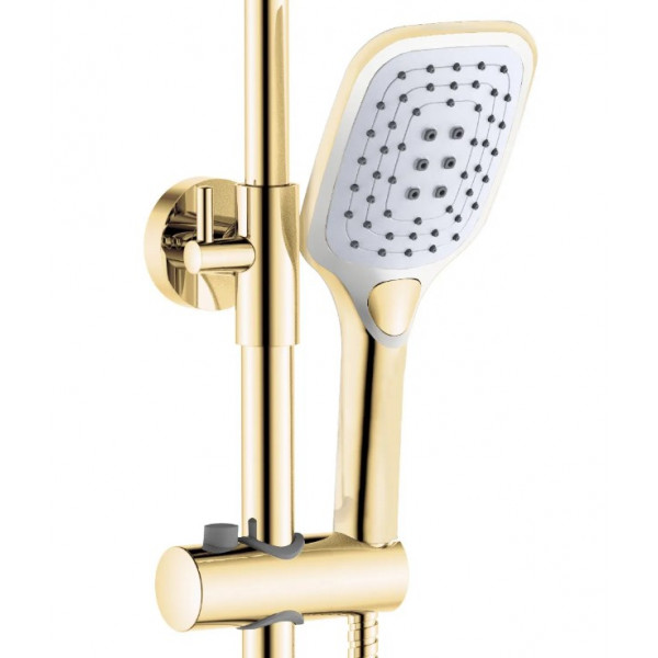 Душевой гарнитур REA MELIA GOLD WHITE с изливом