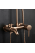 Душевой гарнитур REA LUIS BRUSHED COPPER с изливом