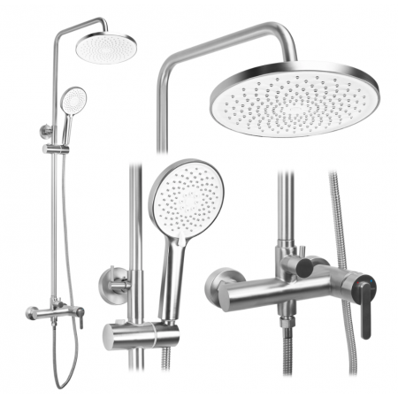 Душевой гарнитур REA ONTARIO NIKIEL BRUSHED