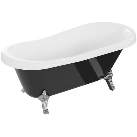Ванна окрема MEXEN RETRO 150x73 BLACK WHITE акрилова