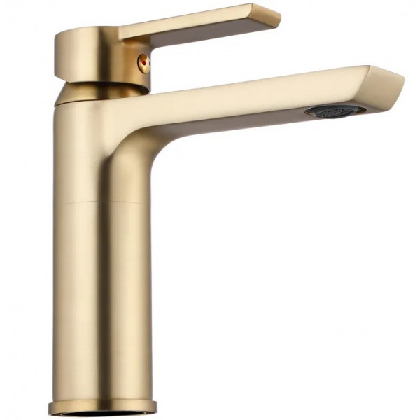 Смеситель для раковины (умывальника) REA  ARGUS BRUSHED GOLD золотой матовый низкий