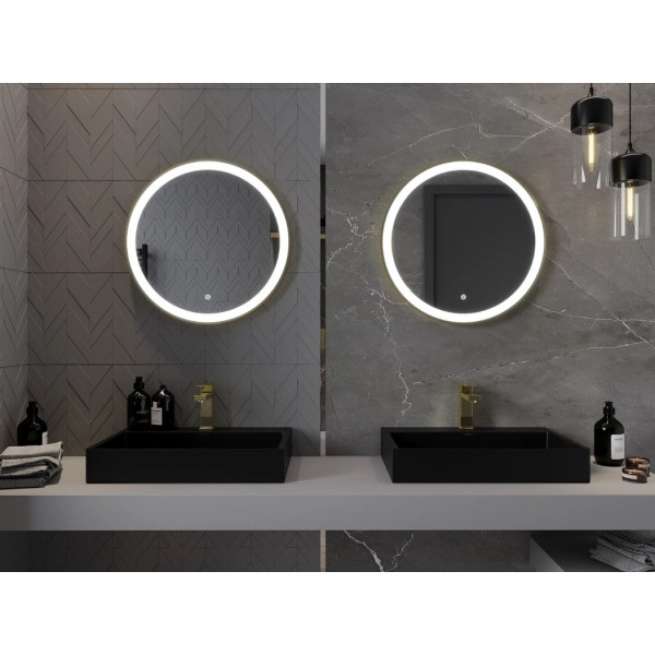 Дзеркало MEXEN ESSO 60 GOLD LED кругле