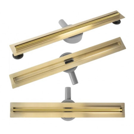 Трап для душа REA NEOX 80 PRO GOLD золотой
