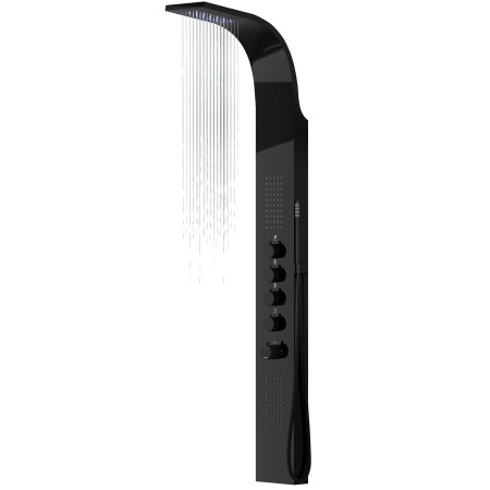 Душова панель CORSAN SAMSARA BLACK LED