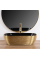 Умывальник (раковина) REA BELINDA BRUSHED GOLD BLACK накладной
