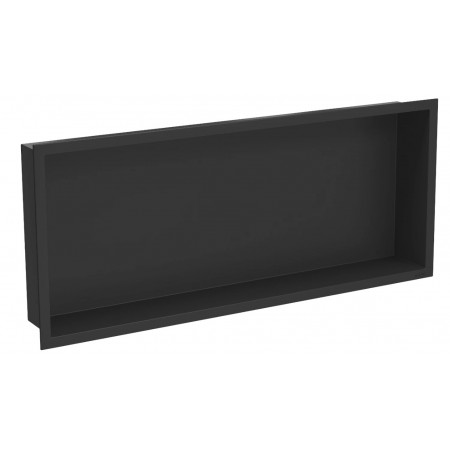 Вбудована полиця MEXEN X-Wall-R 75 BLACK з обідком
