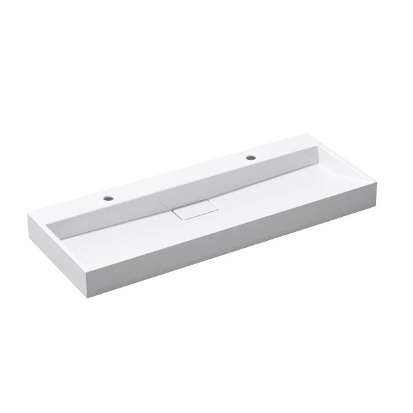 Умывальник (раковина) VBI ESTE 120 WHITE 2/O накладной подвесной
