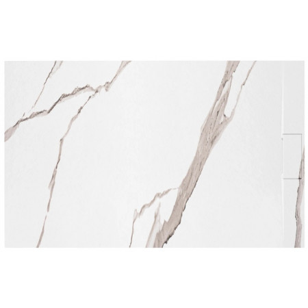 Душевой поддон REA BAZALT 80x100 CARRARA WHITE