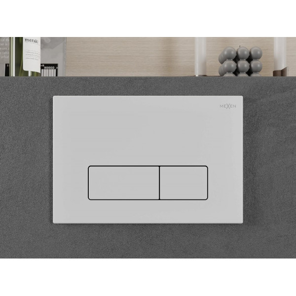 Кнопка змиву для інсталяції MEXEN FENIX 13 SLIM WHITE MATT