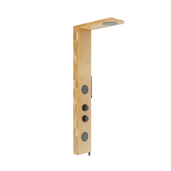 Душова панель CORSAN BALTI 2.0 BAMBOO BLACK з термостатом