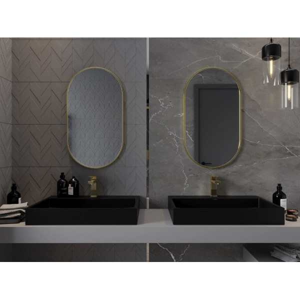 Дзеркало MEXEN LOFT 80x45 GOLD овальне