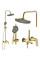 Душевой гарнитур REA MARCO BRUSHED GOLD с изливом