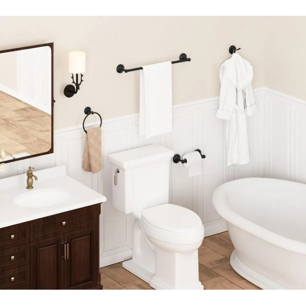 Полотенцедержатель кольцо REA 332867A BLACK