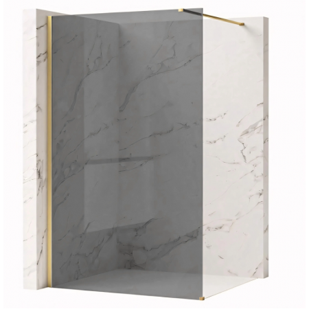 Душевая стенка REA FLEXI 100 GREY BRUSHED GOLD