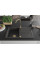 Гранітна кухонна мийка MEXEN BRUNO BLACK GRANITE + сифон GOLD