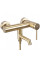 Смеситель для ванны и душа REA FOSS BRUSHED GOLD настенный с изливом