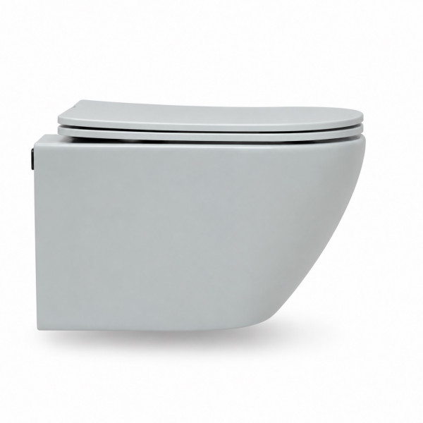 Подвесной унитаз VBI VULCANO LIGHT GREY MATT TORNADO