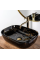 Умивальник (раковина) REA BELINDA BLACK MARBLE SHINY накладний