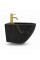 Подвесное биде VBI VULCANO BLACK MARBLE MATT
