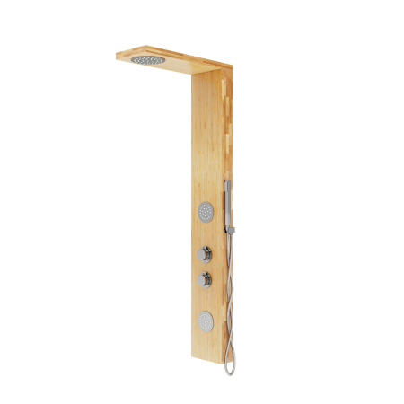 Душова панель CORSAN BALTI 2.0 BAMBOO CHROME з термостатом