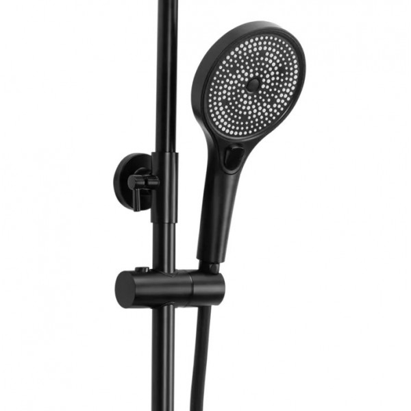 Душевой гарнитур REA REBEL BLACK черный с изливом