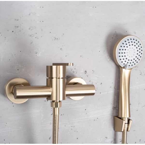 Смеситель для ванны и душа REA ONTARIO BRUSHED GOLD без излива