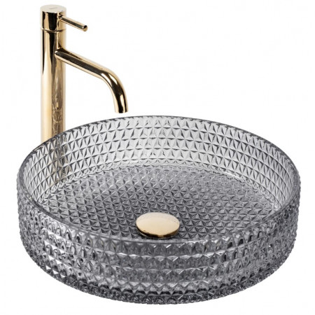 Умывальник (раковина) REA CRISTAL 39 GREY накладной