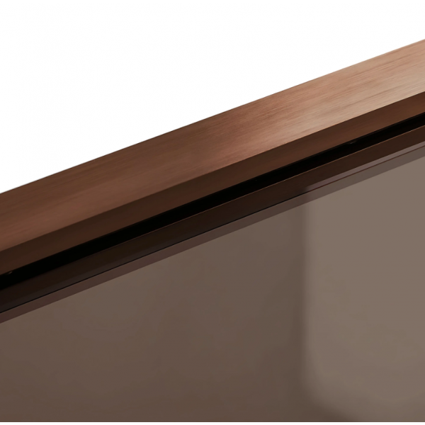 Шторка для ванны REA ELEGANT 70 BRUSHED COPPER постоянная